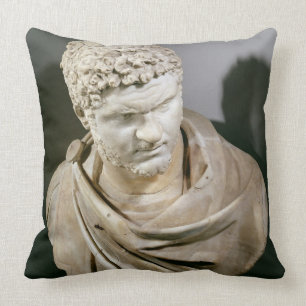 Caracalla, Roman marble cuirassed bust, 212-217 AD Cushion
