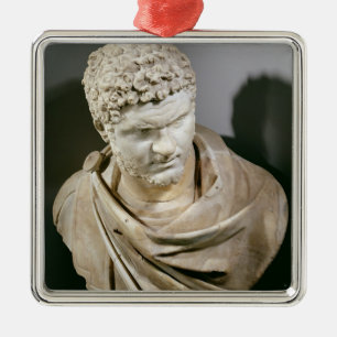 Caracalla, Roman marble cuirassed bust, 212-217 AD Metal Tree Decoration