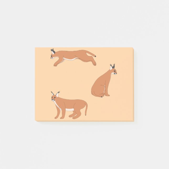 Caracals  post-it notes (Front)