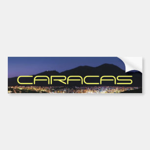 Caracas by night bumper sticker