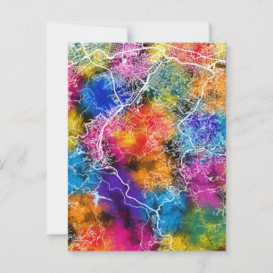 Caracas Venezuela City Map Postcard