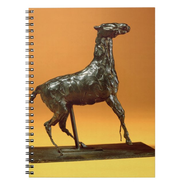 Caracoling Horse (bronze) Spiral Notebook (Front)