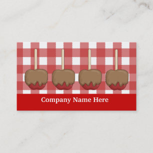 Caramel Apple add words business card