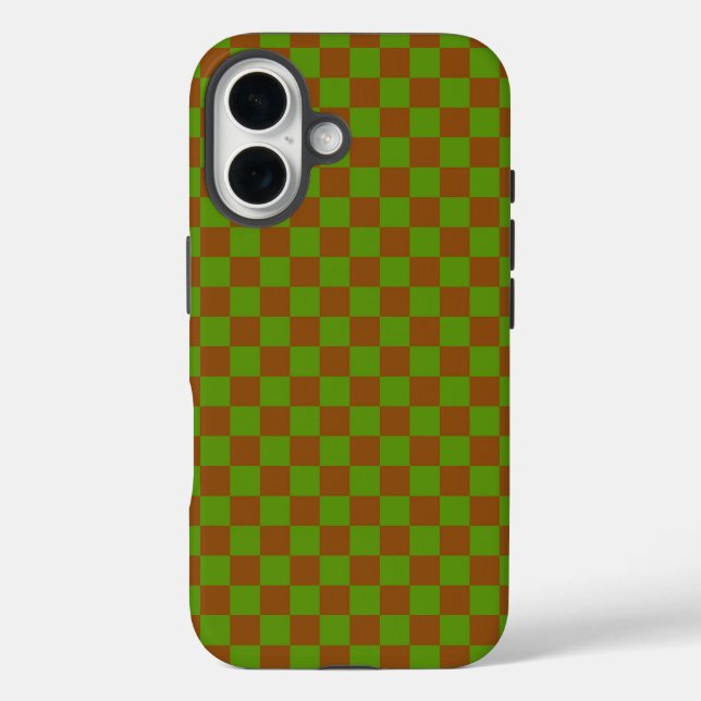 Caramel apple chequered board pattern Case-Mate iPhone case (Back)