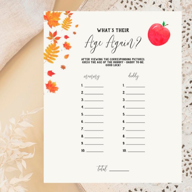 Caramel Apple (R) Baby What's Their Age Again Game (Creator Uploaded)