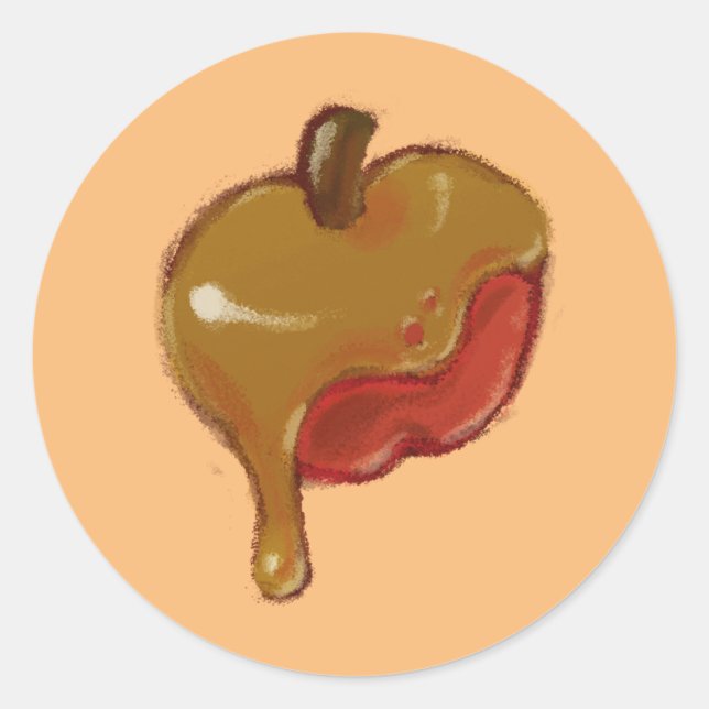 Caramel Apple Sticker (Front)