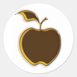 Caramel Apple Stickers..! Classic Round Sticker