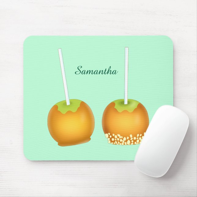Caramel Apples Mouse Pad (With Mouse)
