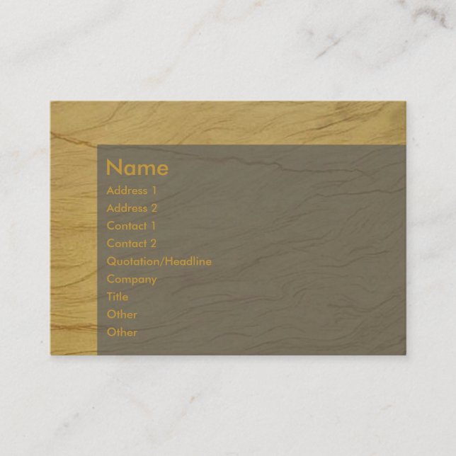 Caramel Business Card (Front)