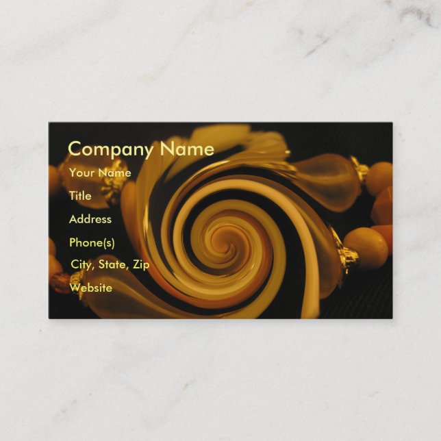 Caramel Candy Bangles Business Card (Front)