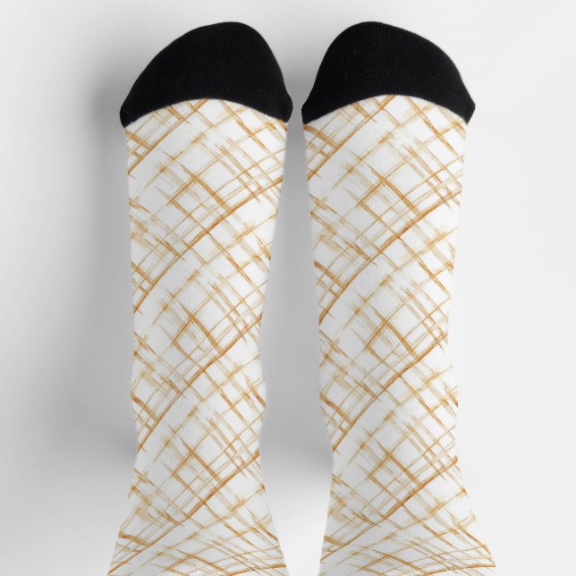 Caramel Candy Stripes Socks (Top)