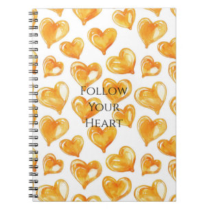 Caramel Cream Hearts Notebook