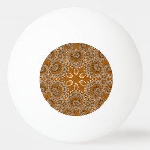 Caramel Fractal Lace Ping Pong Ball