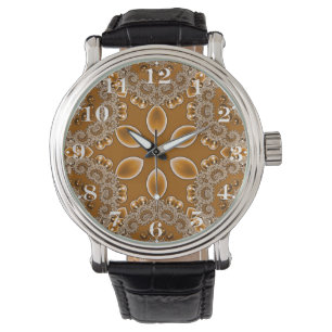Caramel Fractal Lace  Watch