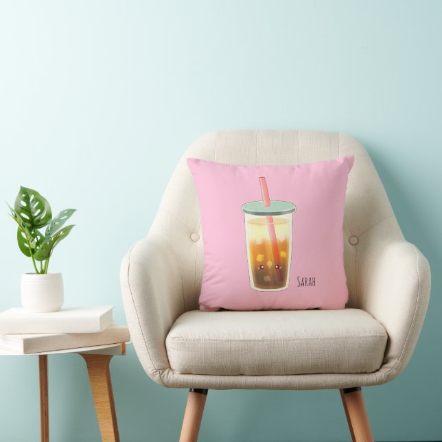 Caramel Iced Coffee With Cream Foam  Cushion (Chair)