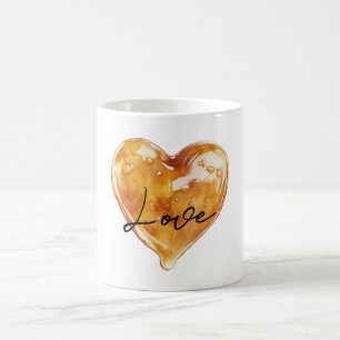 Caramel Love Heart Coffee Mug