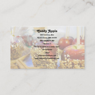 Caramel Peanut Apples Business Card