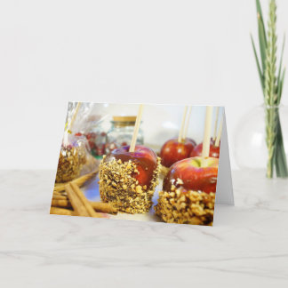 Caramel Peanut Apples Card