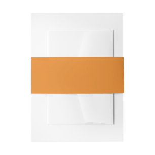 ​Caramel Satin Ribbon Belly Band Invitation Belly Band