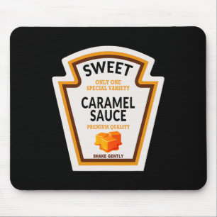 Caramel Sauce Halloween Costume 2024 Funny Family Mouse Pad
