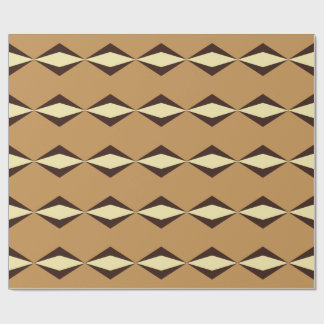 Caramel Tan Espresso Brown Vanilla Cream Retro Wrapping Paper