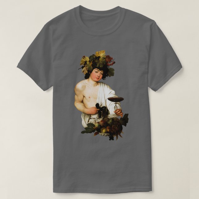 Caravaggio Bacchus T-Shirt (Design Front)
