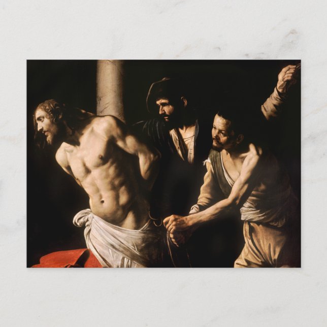 Caravaggio - Christ at the Column Postcard (Front)
