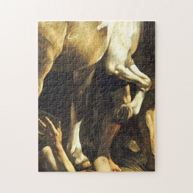Caravaggio Conversion Way To Damascus Of St Paul Jigsaw Puzzle (Vertical)