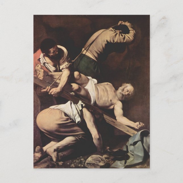 Caravaggio- Crucifixion of Saint Peter Postcard (Front)