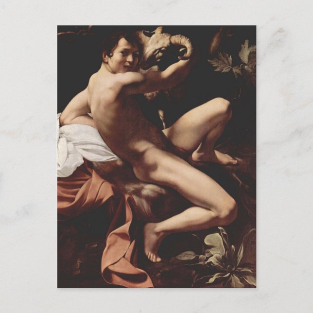 Caravaggio- John the Baptist Postcard (Front)