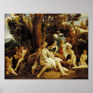 Caravaggio - Leda With The Swan Poster