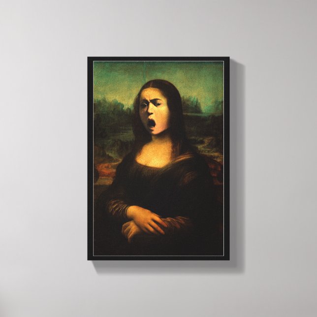 Caravaggio Medusa Mona Lisa  Canvas Print (Front)