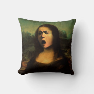Caravaggio Medusa Mona Lisa  Cushion
