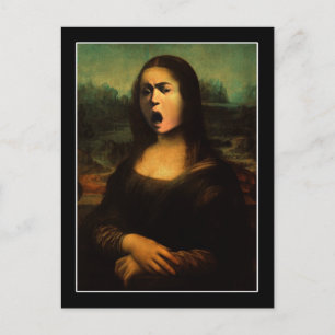Caravaggio Medusa Mona Lisa  Postcard