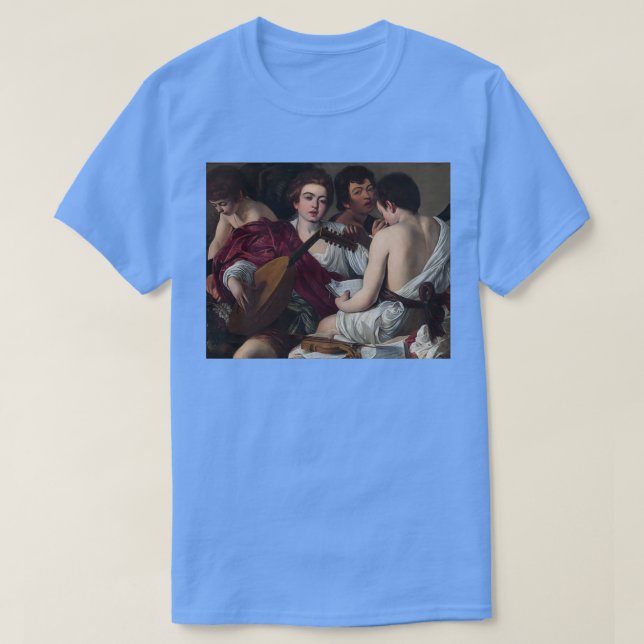 Caravaggio Musician T-Shirt (Design Front)