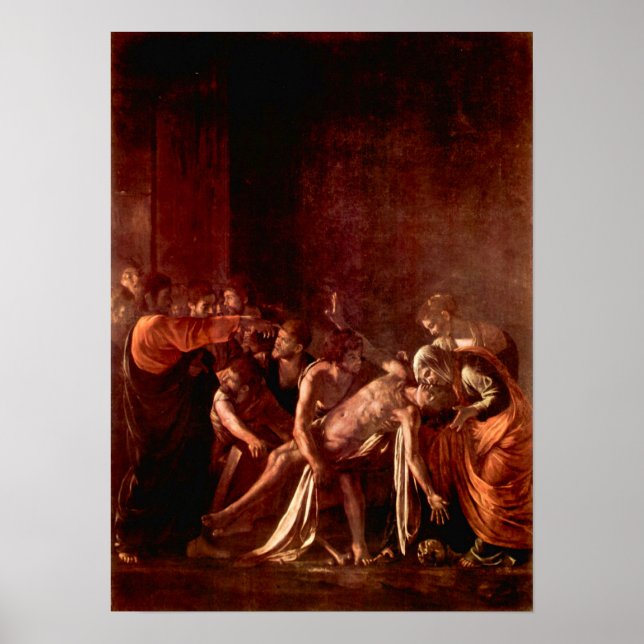 Caravaggio-Resurrection of Lazarus Poster (Front)