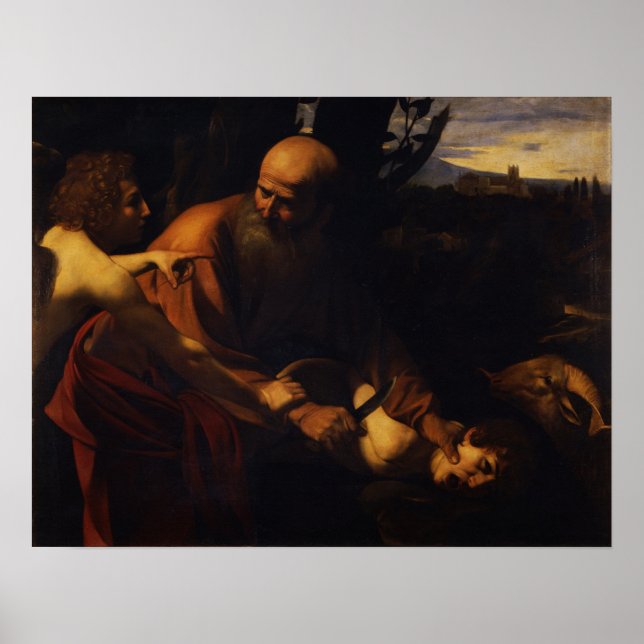 Caravaggio - Sacrifice of Isaac Poster (Front)