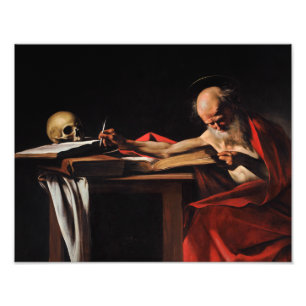 Caravaggio - Saint Jerome Writing Photo Print