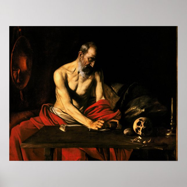 Caravaggio - Saint Jerome Writing Poster (Front)