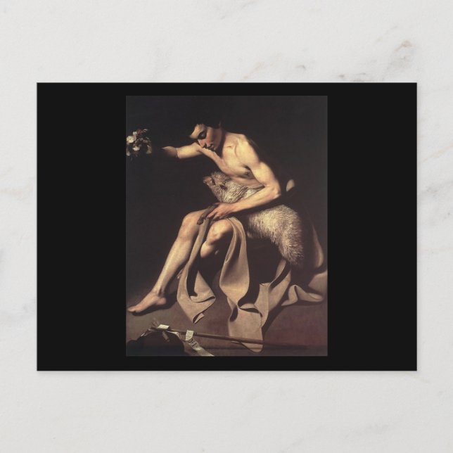 Caravaggio St John The Baptist Postcard (Front)