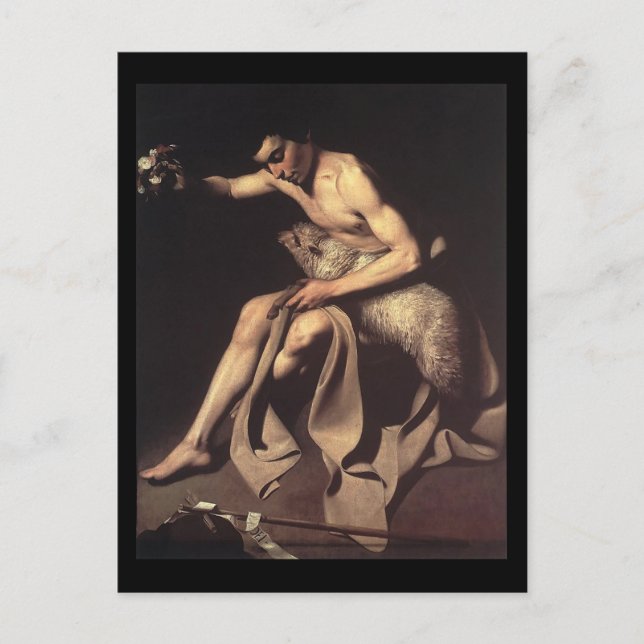 Caravaggio St John The Baptist Postcard (Front)
