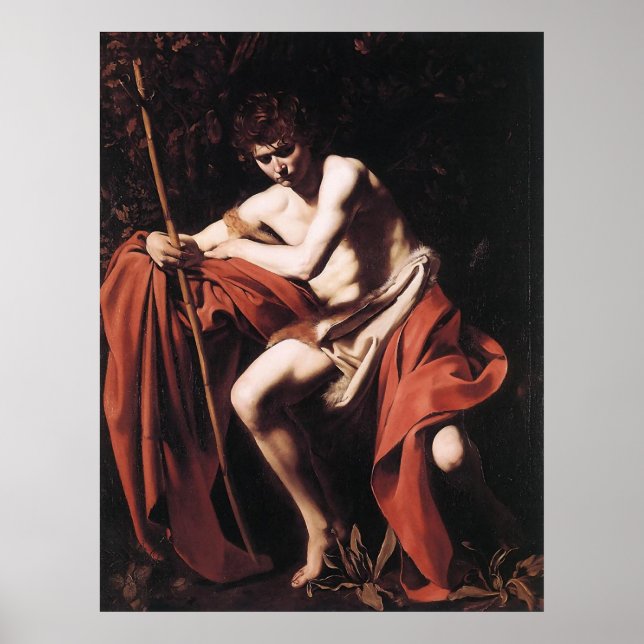 Caravaggio St John The Baptist Poster (Front)