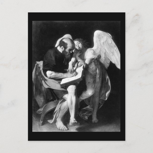 Caravaggio St Matthew And The Angel Postcard (Front)