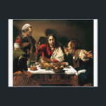 Caravaggio - Supper at Emmaus - Classic Painting Postcard<br><div class="desc">Caravaggio - Supper at Emmaus.
Classic Artwork from one of the worlds most famous painters.</div>