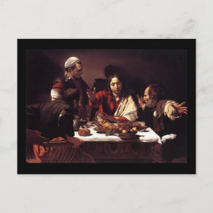 Caravaggio Supper At Emmaus Postcard