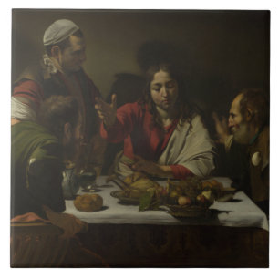 Caravaggio - Supper at Emmaus Tile
