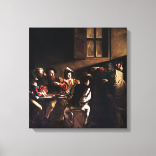 Caravaggio The Calling of Saint Matthew Canvas Print