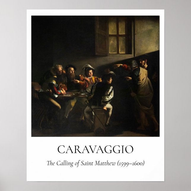 Caravaggio — The Calling of St. Matthew Poster (Front)