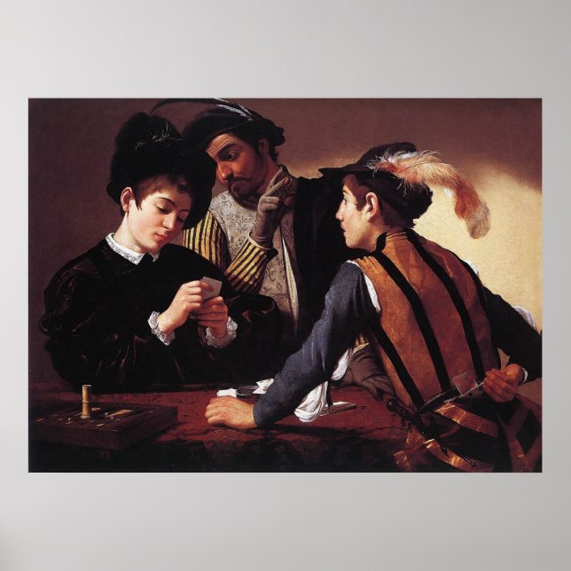 Caravaggio The Cardsharps Poster (Front)