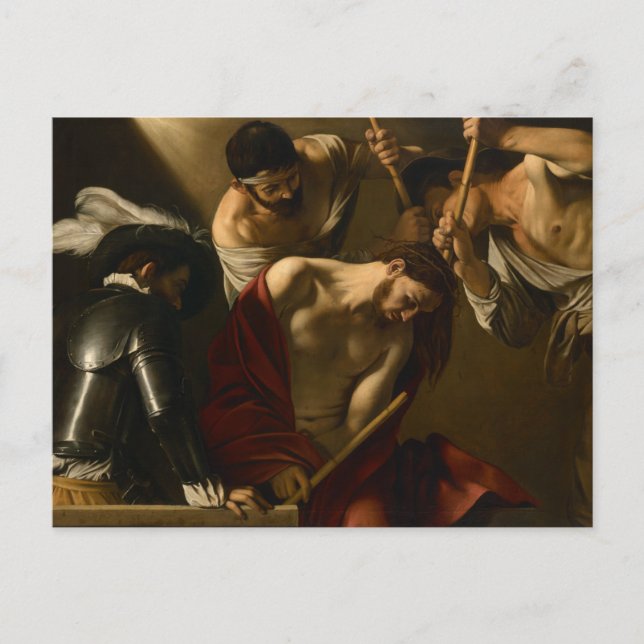 Caravaggio - The Crowning with Thorns Postcard (Front)